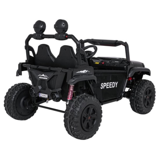 JOKO Elektrické autíčko PASSION 4x4 Off-Road, 4x200W, Dvojmiestne Kožené sedadlo, Penové kolesá, Nosnosť 60kg, čierne