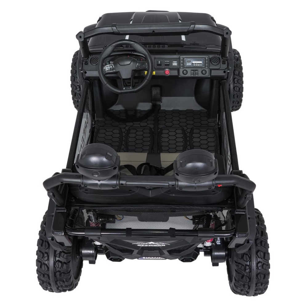 JOKO Elektrické autíčko PASSION 4x4 Off-Road, 4x200W, Dvojmiestne Kožené sedadlo, Penové kolesá, Nosnosť 60kg, čierne