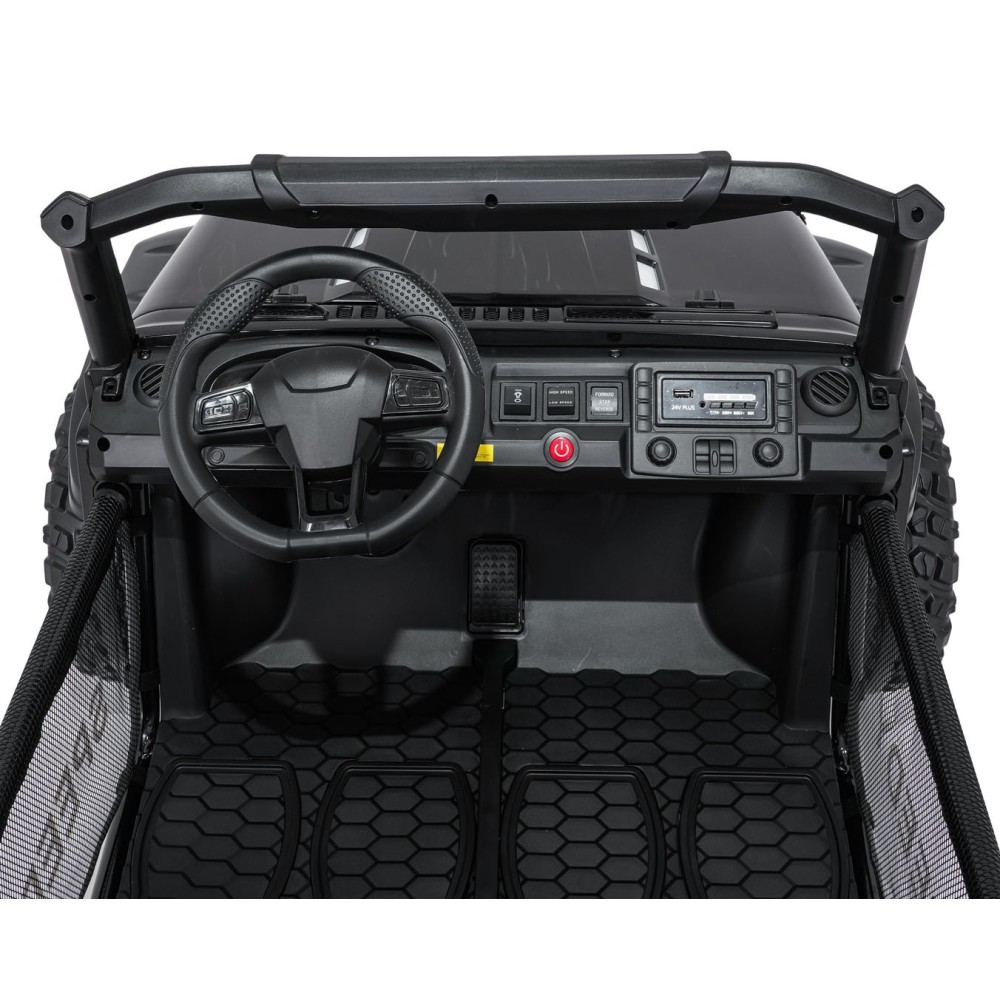JOKO Elektrické autíčko PASSION 4x4 Off-Road, 4x200W, Dvojmiestne Kožené sedadlo, Penové kolesá, Nosnosť 60kg, čierne