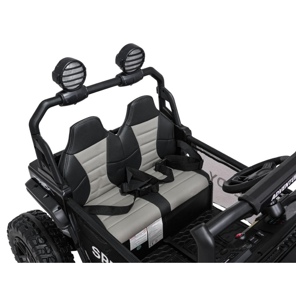 JOKO Elektrické autíčko PASSION 4x4 Off-Road, 4x200W, Dvojmiestne Kožené sedadlo, Penové kolesá, Nosnosť 60kg, čierne