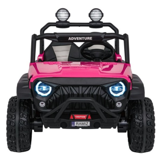 JOKO Elektrické autíčko PASSION 4x4 Off-Road, 4x200W, Dvojmiestne Kožené sedadlo, Penové kolesá, Nosnosť 60kg, ružové