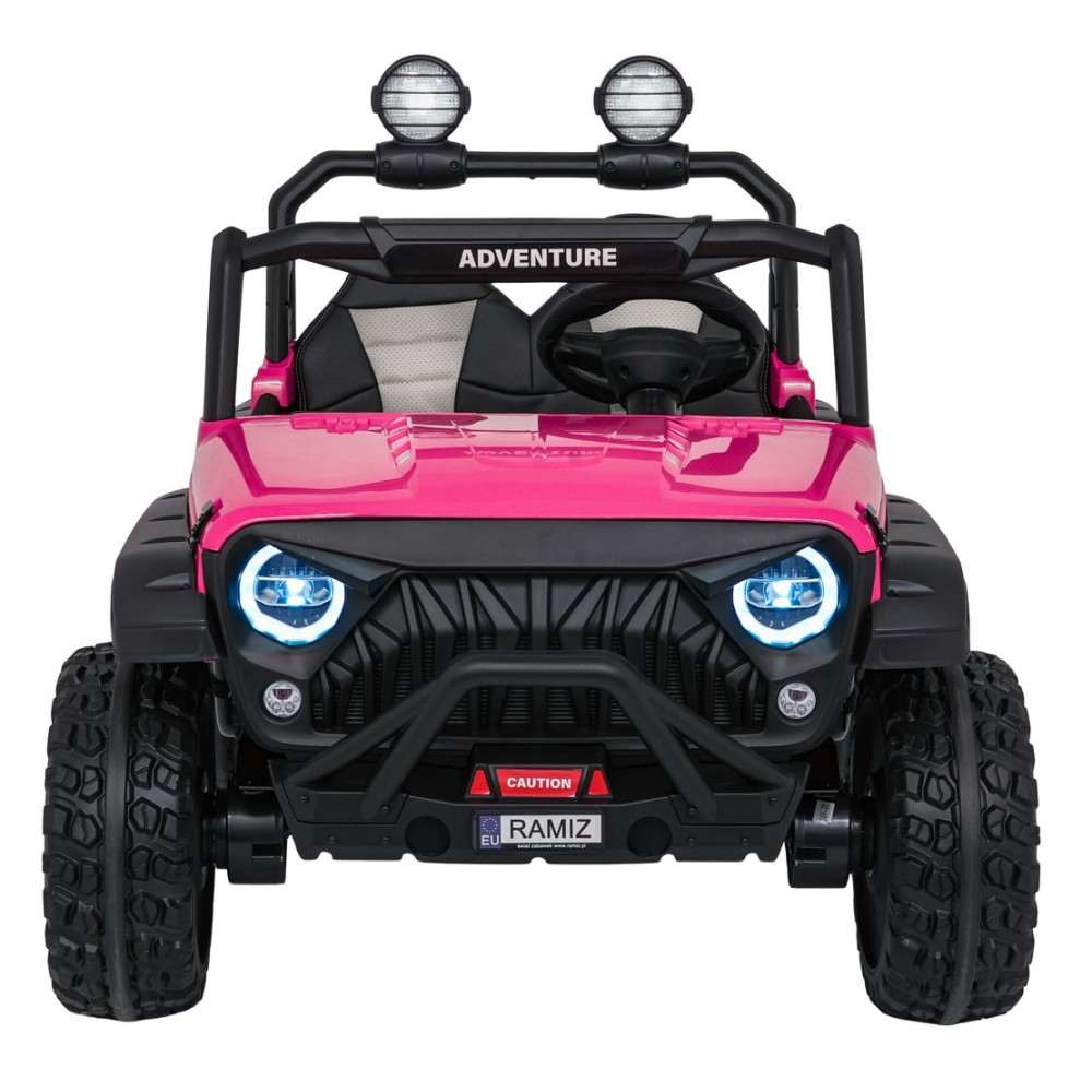 JOKO Elektrické autíčko PASSION 4x4 Off-Road, 4x200W, Dvojmiestne Kožené sedadlo, Penové kolesá, Nosnosť 60kg, ružové