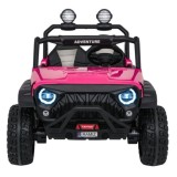 JOKO Elektrické autíčko PASSION 4x4 Off-Road, 4x200W, Dvojmiestne Kožené sedadlo, Penové kolesá, Nosnosť 60kg, ružové