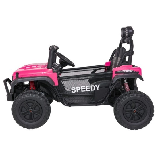 JOKO Elektrické autíčko PASSION 4x4 Off-Road, 4x200W, Dvojmiestne Kožené sedadlo, Penové kolesá, Nosnosť 60kg, ružové