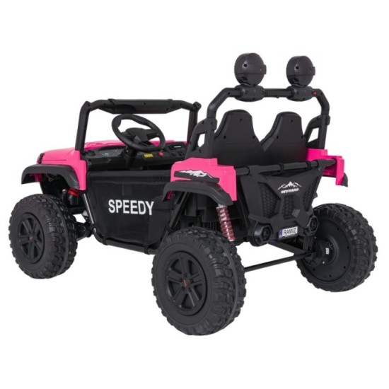 JOKO Elektrické autíčko PASSION 4x4 Off-Road, 4x200W, Dvojmiestne Kožené sedadlo, Penové kolesá, Nosnosť 60kg, ružové