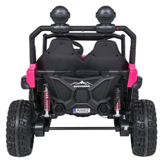 JOKO Elektrické autíčko PASSION 4x4 Off-Road, 4x200W, Dvojmiestne Kožené sedadlo, Penové kolesá, Nosnosť 60kg, ružové