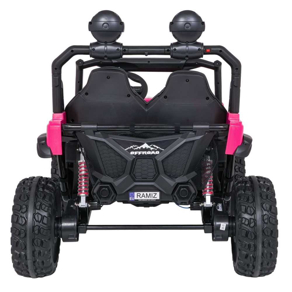 JOKO Elektrické autíčko PASSION 4x4 Off-Road, 4x200W, Dvojmiestne Kožené sedadlo, Penové kolesá, Nosnosť 60kg, ružové