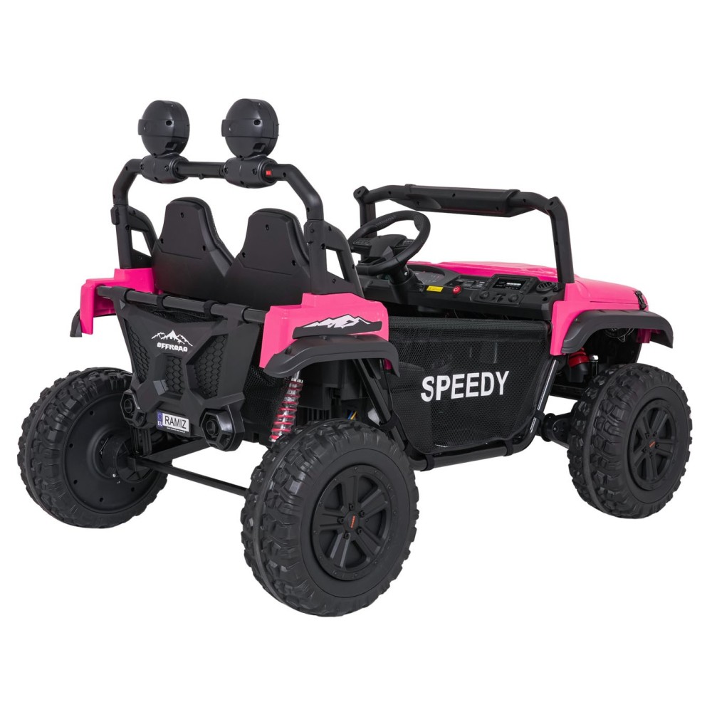 JOKO Elektrické autíčko PASSION 4x4 Off-Road, 4x200W, Dvojmiestne Kožené sedadlo, Penové kolesá, Nosnosť 60kg, ružové