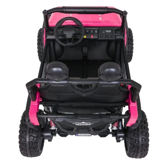 JOKO Elektrické autíčko PASSION 4x4 Off-Road, 4x200W, Dvojmiestne Kožené sedadlo, Penové kolesá, Nosnosť 60kg, ružové