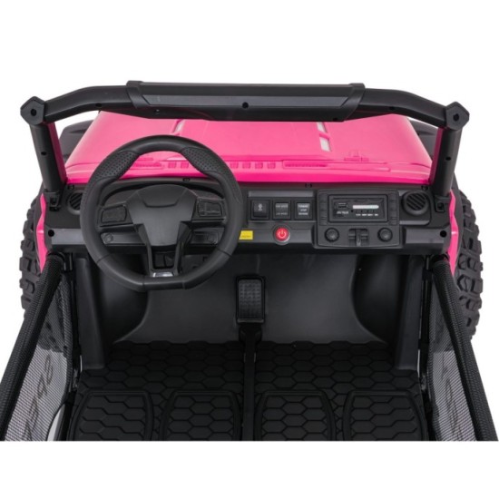 JOKO Elektrické autíčko PASSION 4x4 Off-Road, 4x200W, Dvojmiestne Kožené sedadlo, Penové kolesá, Nosnosť 60kg, ružové