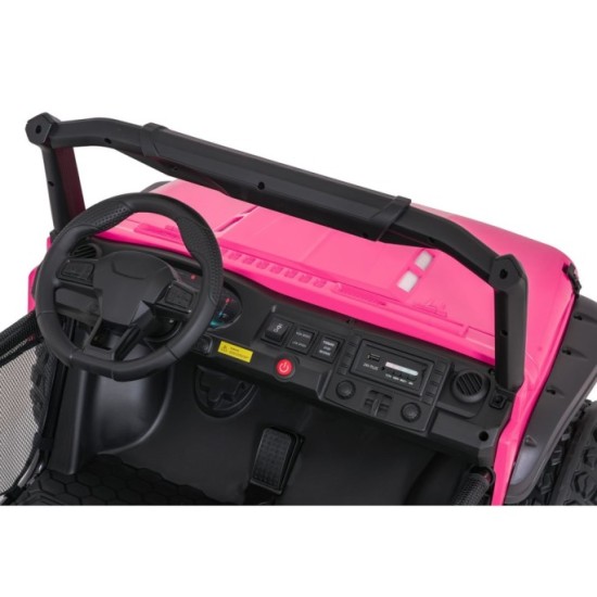 JOKO Elektrické autíčko PASSION 4x4 Off-Road, 4x200W, Dvojmiestne Kožené sedadlo, Penové kolesá, Nosnosť 60kg, ružové