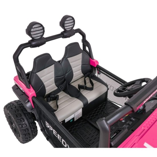 JOKO Elektrické autíčko PASSION 4x4 Off-Road, 4x200W, Dvojmiestne Kožené sedadlo, Penové kolesá, Nosnosť 60kg, ružové