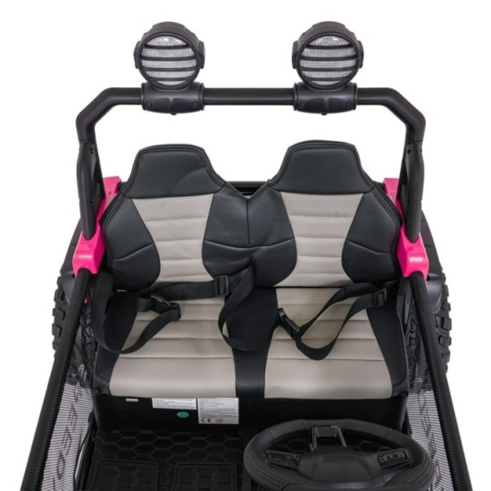 JOKO Elektrické autíčko PASSION 4x4 Off-Road, 4x200W, Dvojmiestne Kožené sedadlo, Penové kolesá, Nosnosť 60kg, ružové