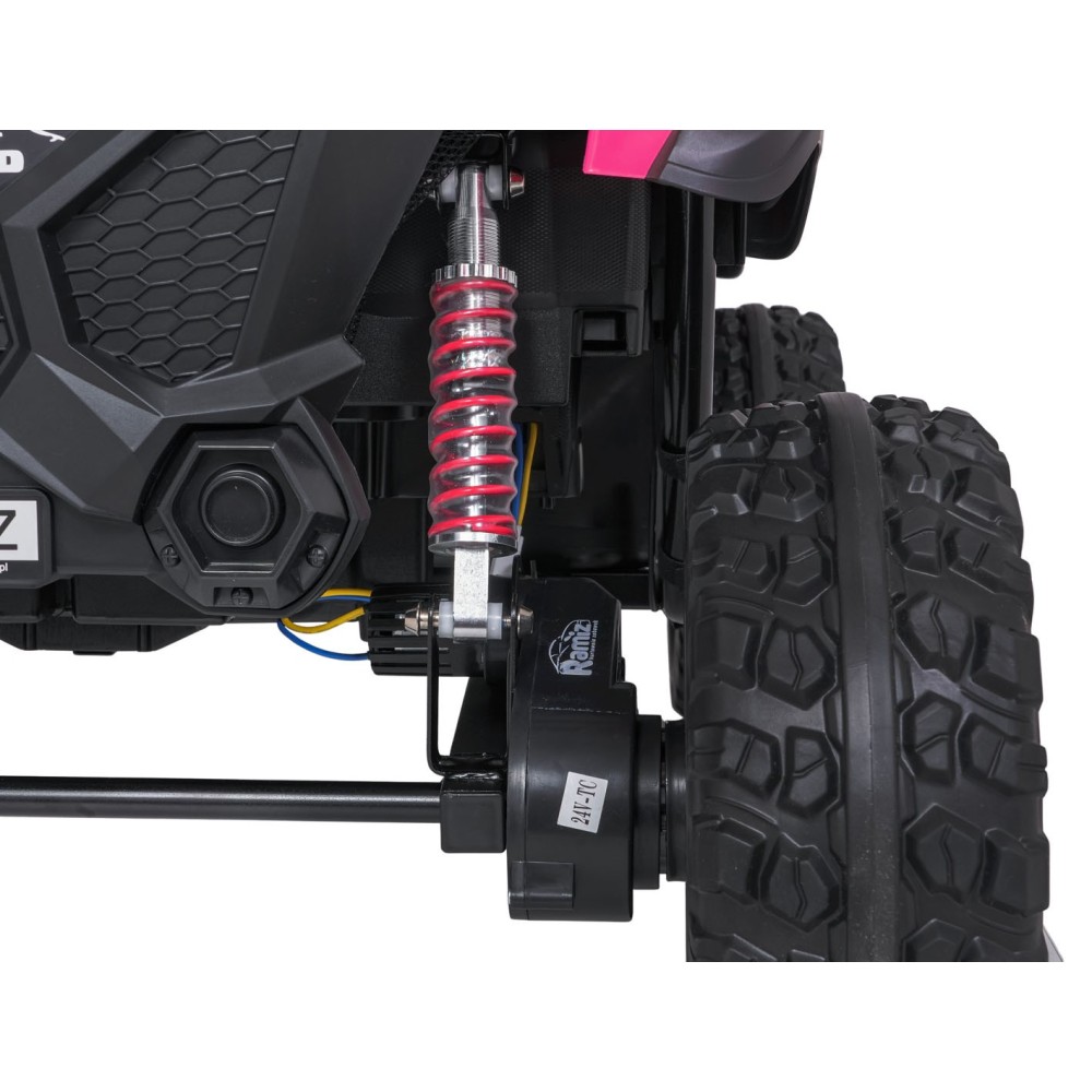 JOKO Elektrické autíčko PASSION 4x4 Off-Road, 4x200W, Dvojmiestne Kožené sedadlo, Penové kolesá, Nosnosť 60kg, ružové