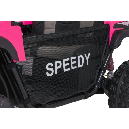JOKO Elektrické autíčko PASSION 4x4 Off-Road, 4x200W, Dvojmiestne Kožené sedadlo, Penové kolesá, Nosnosť 60kg, ružové