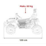 JOKO Elektrické autíčko PASSION 4x4 Off-Road, 4x200W, Dvojmiestne Kožené sedadlo, Penové kolesá, Nosnosť 60kg, ružové