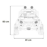 JOKO Elektrické autíčko PASSION 4x4 Off-Road, 4x200W, Dvojmiestne Kožené sedadlo, Penové kolesá, Nosnosť 60kg, ružové