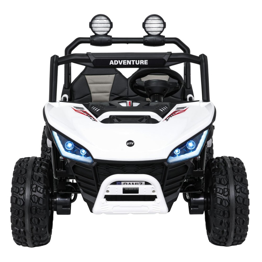 JOKO Elektrické autíčko Buggy SPEEDY 4x4, 4x200W, Dvojmiestne Kožené sedadlo, Penové kolesá, Osvetlená kapota, nosnosť 60kg, bie