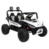 JOKO Elektrické autíčko Buggy SPEEDY 4x4, 4x200W, Dvojmiestne Kožené sedadlo, Penové kolesá, Osvetlená kapota, nosnosť 60kg, bie