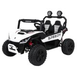 JOKO Elektrické autíčko Buggy SPEEDY 4x4, 4x200W, Dvojmiestne Kožené sedadlo, Penové kolesá, Osvetlená kapota, nosnosť 60kg, bie