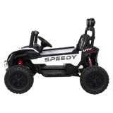 JOKO Elektrické autíčko Buggy SPEEDY 4x4, 4x200W, Dvojmiestne Kožené sedadlo, Penové kolesá, Osvetlená kapota, nosnosť 60kg, bie