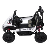 JOKO Elektrické autíčko Buggy SPEEDY 4x4, 4x200W, Dvojmiestne Kožené sedadlo, Penové kolesá, Osvetlená kapota, nosnosť 60kg, bie