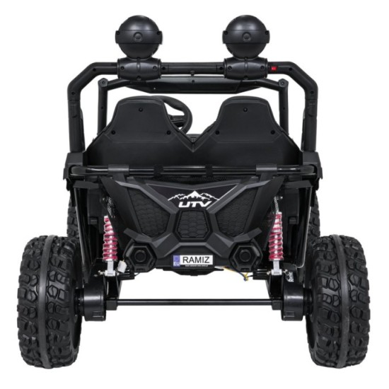 JOKO Elektrické autíčko Buggy SPEEDY 4x4, 4x200W, Dvojmiestne Kožené sedadlo, Penové kolesá, Osvetlená kapota, nosnosť 60kg, bie