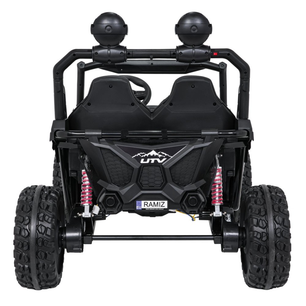 JOKO Elektrické autíčko Buggy SPEEDY 4x4, 4x200W, Dvojmiestne Kožené sedadlo, Penové kolesá, Osvetlená kapota, nosnosť 60kg, bie