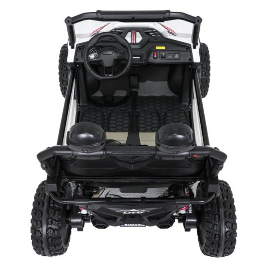 JOKO Elektrické autíčko Buggy SPEEDY 4x4, 4x200W, Dvojmiestne Kožené sedadlo, Penové kolesá, Osvetlená kapota, nosnosť 60kg, bie