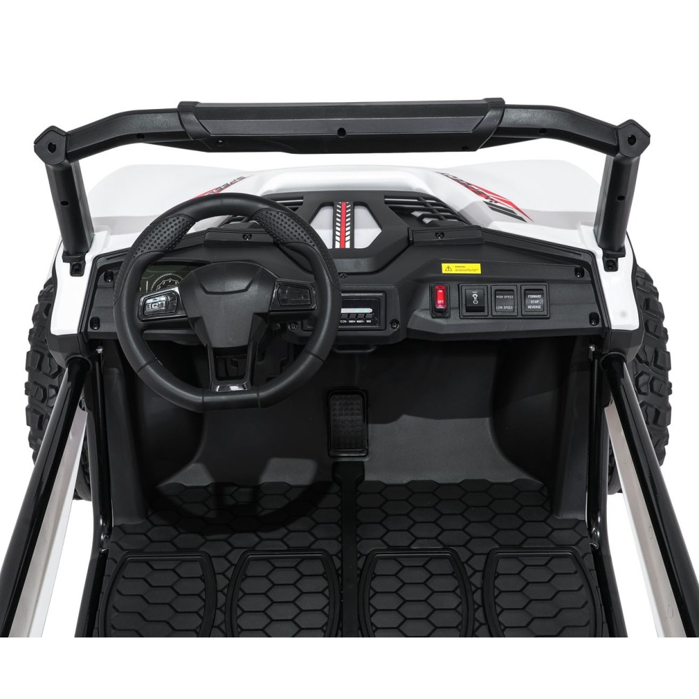 JOKO Elektrické autíčko Buggy SPEEDY 4x4, 4x200W, Dvojmiestne Kožené sedadlo, Penové kolesá, Osvetlená kapota, nosnosť 60kg, bie