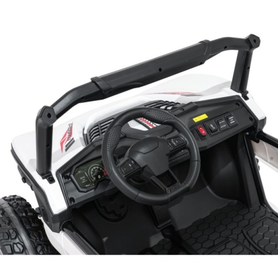 JOKO Elektrické autíčko Buggy SPEEDY 4x4, 4x200W, Dvojmiestne Kožené sedadlo, Penové kolesá, Osvetlená kapota, nosnosť 60kg, bie