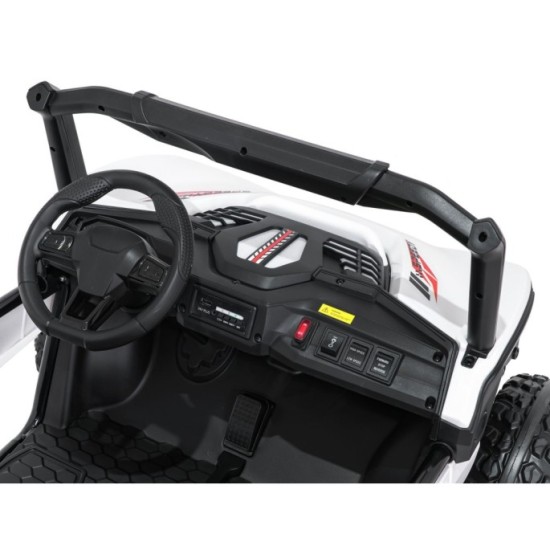 JOKO Elektrické autíčko Buggy SPEEDY 4x4, 4x200W, Dvojmiestne Kožené sedadlo, Penové kolesá, Osvetlená kapota, nosnosť 60kg, bie