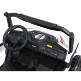 JOKO Elektrické autíčko Buggy SPEEDY 4x4, 4x200W, Dvojmiestne Kožené sedadlo, Penové kolesá, Osvetlená kapota, nosnosť 60kg, bie