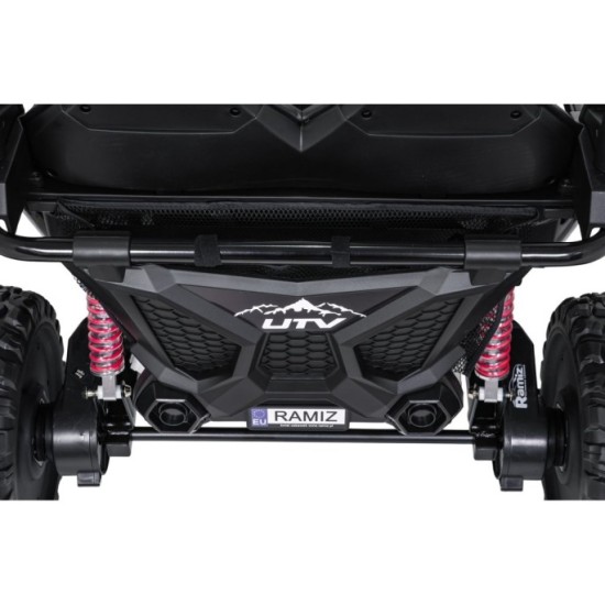 JOKO Elektrické autíčko Buggy SPEEDY 4x4, 4x200W, Dvojmiestne Kožené sedadlo, Penové kolesá, Osvetlená kapota, nosnosť 60kg, bie