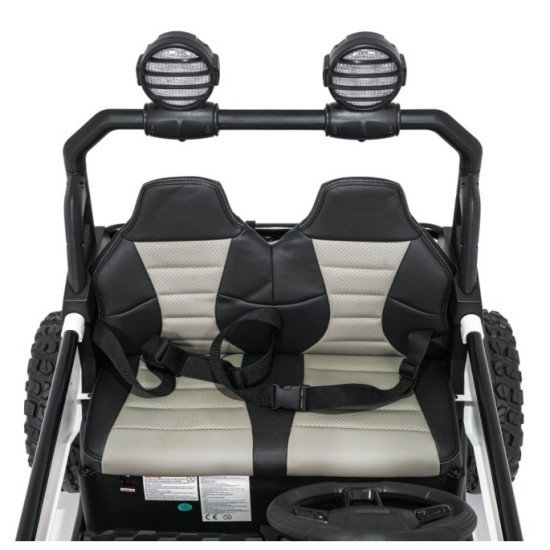 JOKO Elektrické autíčko Buggy SPEEDY 4x4, 4x200W, Dvojmiestne Kožené sedadlo, Penové kolesá, Osvetlená kapota, nosnosť 60kg, bie
