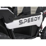 JOKO Elektrické autíčko Buggy SPEEDY 4x4, 4x200W, Dvojmiestne Kožené sedadlo, Penové kolesá, Osvetlená kapota, nosnosť 60kg, bie