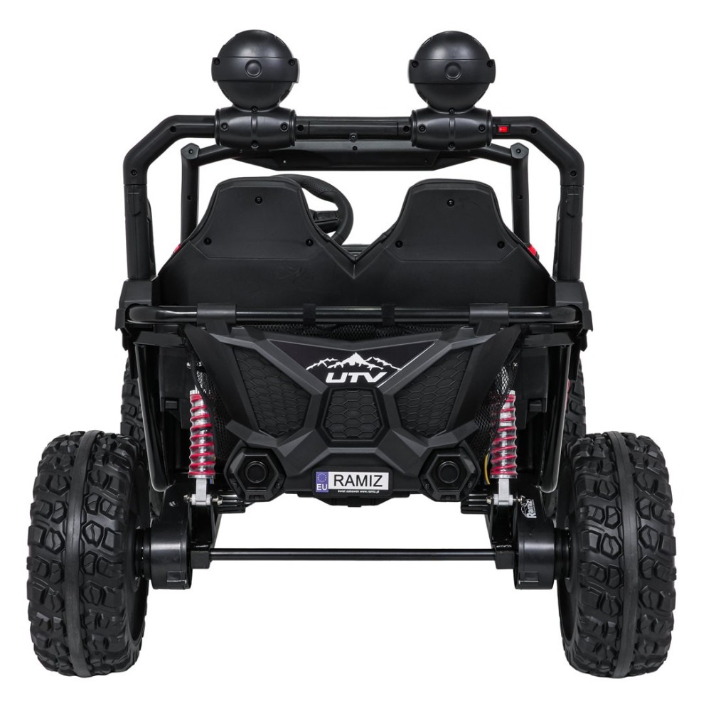 JOKO Elektrické autíčko Buggy SPEEDY 4x4, 4x200W, Dvojmiestne Kožené sedadlo, Penové kolesá, Osvetlená kapota, nosnosť 60kg, čer