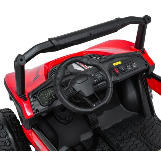 JOKO Elektrické autíčko Buggy SPEEDY 4x4, 4x200W, Dvojmiestne Kožené sedadlo, Penové kolesá, Osvetlená kapota, nosnosť 60kg, čer