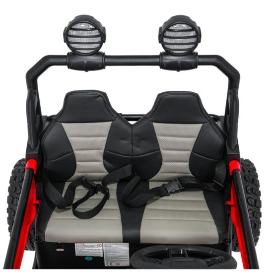 JOKO Elektrické autíčko Buggy SPEEDY 4x4, 4x200W, Dvojmiestne Kožené sedadlo, Penové kolesá, Osvetlená kapota, nosnosť 60kg, čer