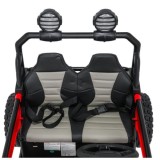 JOKO Elektrické autíčko Buggy SPEEDY 4x4, 4x200W, Dvojmiestne Kožené sedadlo, Penové kolesá, Osvetlená kapota, nosnosť 60kg, čer