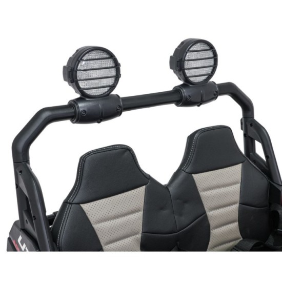 JOKO Elektrické autíčko Buggy SPEEDY 4x4, 4x200W, Dvojmiestne Kožené sedadlo, Penové kolesá, Osvetlená kapota, nosnosť 60kg, čer