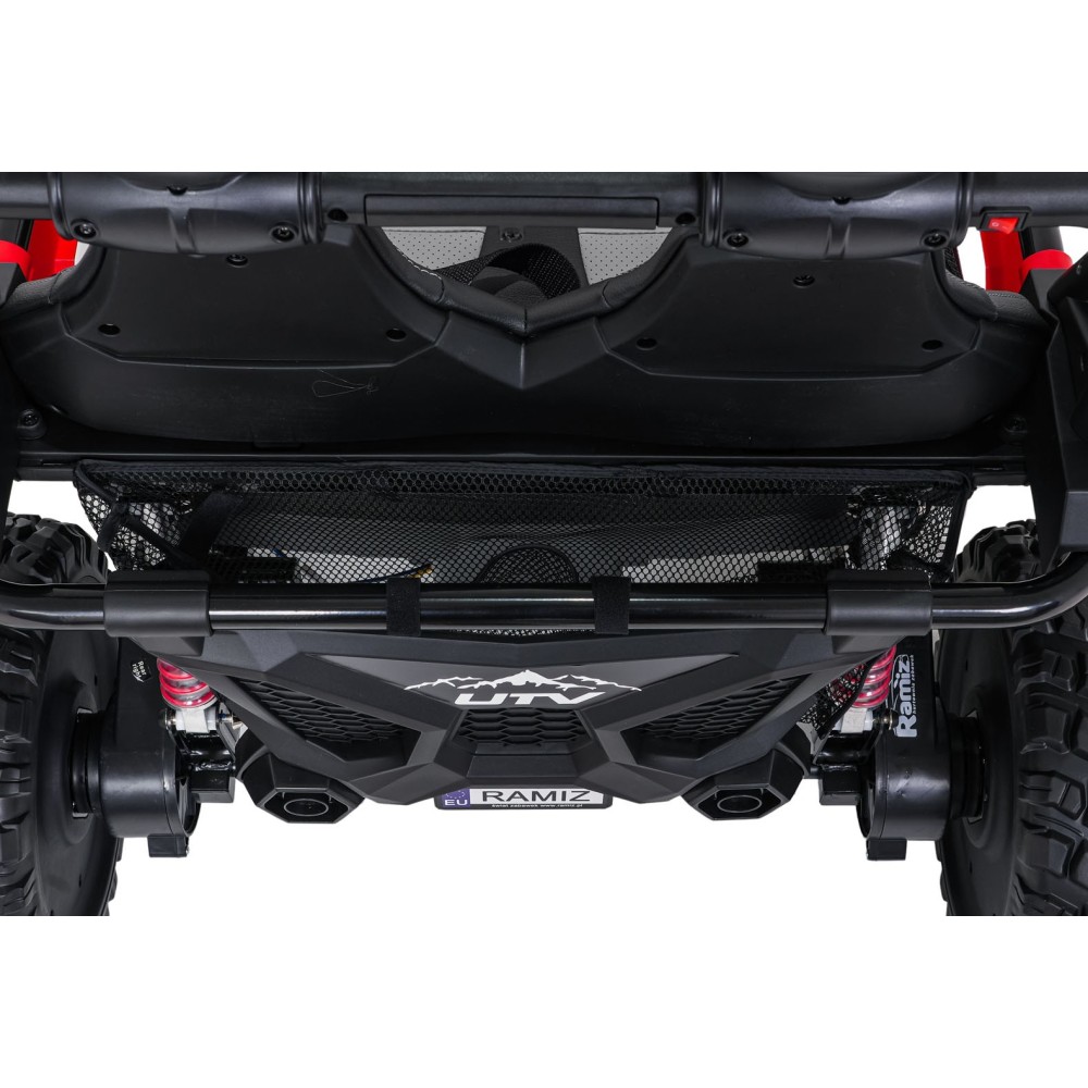 JOKO Elektrické autíčko Buggy SPEEDY 4x4, 4x200W, Dvojmiestne Kožené sedadlo, Penové kolesá, Osvetlená kapota, nosnosť 60kg, čer