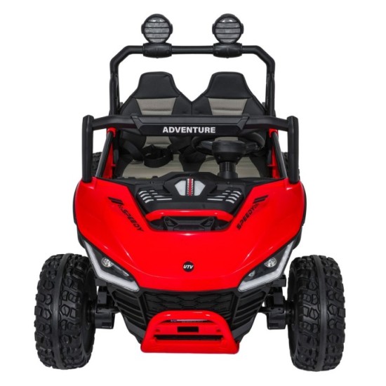 JOKO Elektrické autíčko Buggy SPEEDY 4x4, 4x200W, Dvojmiestne Kožené sedadlo, Penové kolesá, Osvetlená kapota, nosnosť 60kg, čer