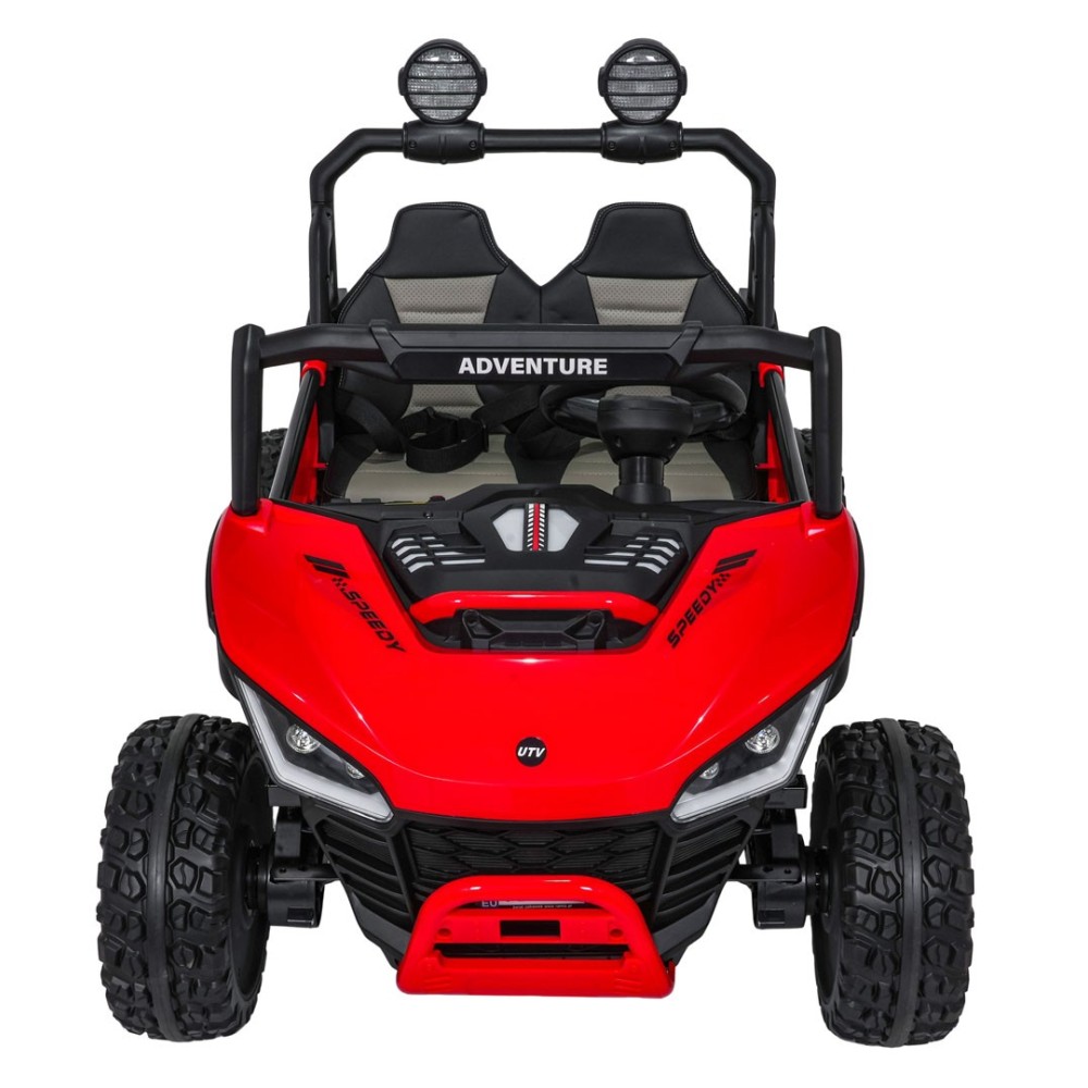 JOKO Elektrické autíčko Buggy SPEEDY 4x4, 4x200W, Dvojmiestne Kožené sedadlo, Penové kolesá, Osvetlená kapota, nosnosť 60kg, čer