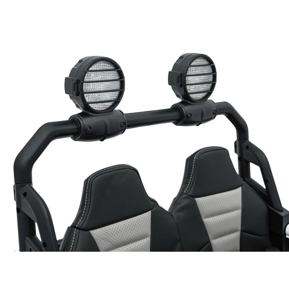 JOKO Elektrické autíčko Buggy SPEEDY 4x4, 4x200W, Dvojmiestne Kožené sedadlo, Penové kolesá, Osvetlená kapota, nosnosť 60kg, čie