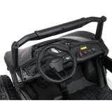 JOKO Elektrické autíčko Buggy SPEEDY 4x4, 4x200W, Dvojmiestne Kožené sedadlo, Penové kolesá, Osvetlená kapota, nosnosť 60kg, čie