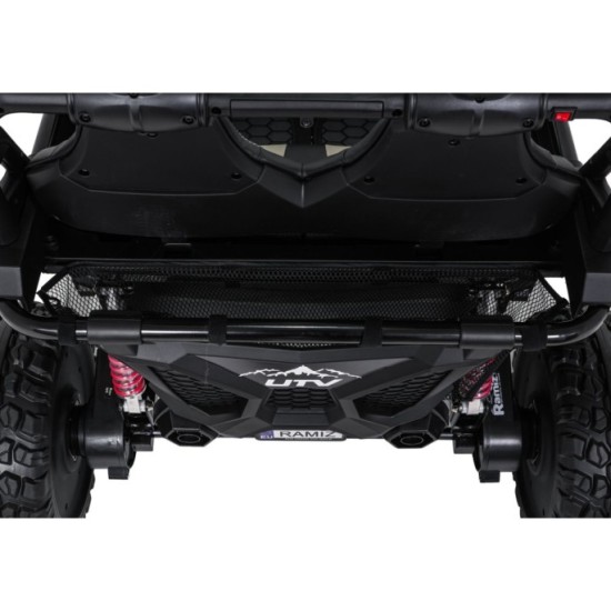 JOKO Elektrické autíčko Buggy SPEEDY 4x4, 4x200W, Dvojmiestne Kožené sedadlo, Penové kolesá, Osvetlená kapota, nosnosť 60kg, čie