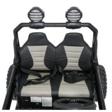 JOKO Elektrické autíčko Buggy SPEEDY 4x4, 4x200W, Dvojmiestne Kožené sedadlo, Penové kolesá, Osvetlená kapota, nosnosť 60kg, čie