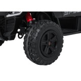 JOKO Elektrické autíčko Buggy SPEEDY 4x4, 4x200W, Dvojmiestne Kožené sedadlo, Penové kolesá, Osvetlená kapota, nosnosť 60kg, čie