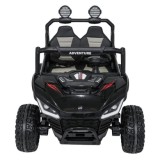 JOKO Elektrické autíčko Buggy SPEEDY 4x4, 4x200W, Dvojmiestne Kožené sedadlo, Penové kolesá, Osvetlená kapota, nosnosť 60kg, čie